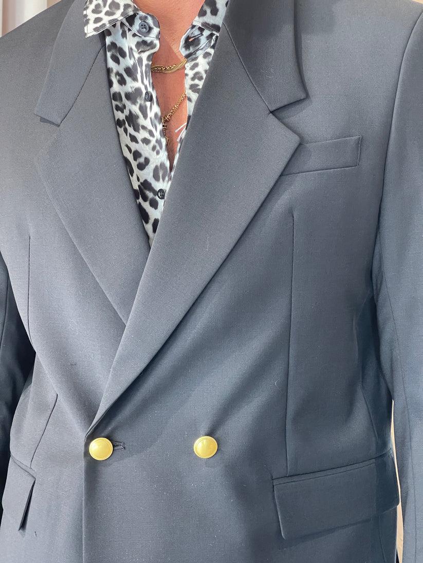 Underground Couture Giacca Nera Doppio Petto