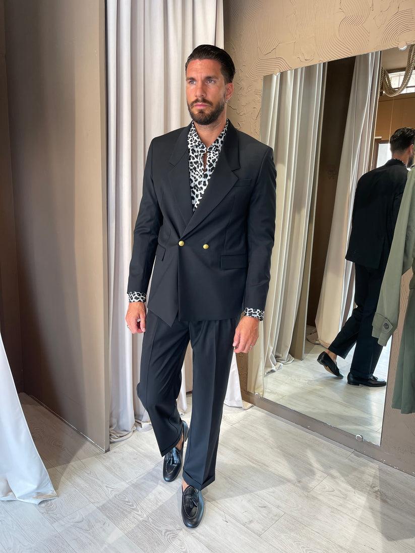 Underground Couture Giacca Nera Doppio Petto