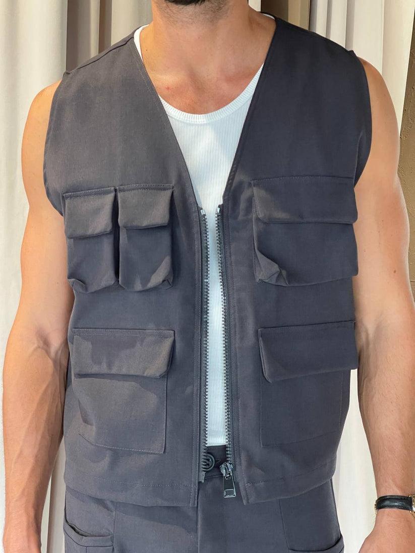 Underground Couture Gilet POCKET Grigio