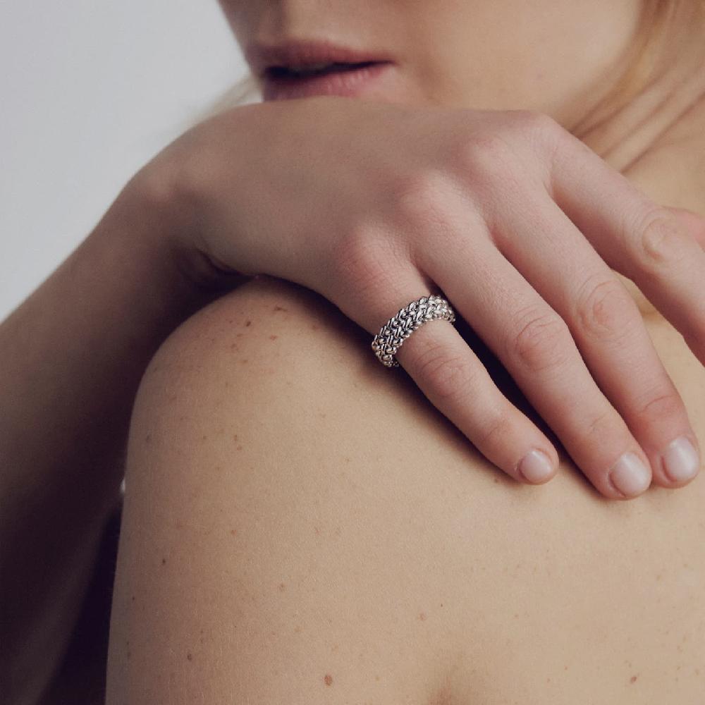 Unoaerre Anello A Fascia In Argento Chicco | UNOAERRE Gioielli