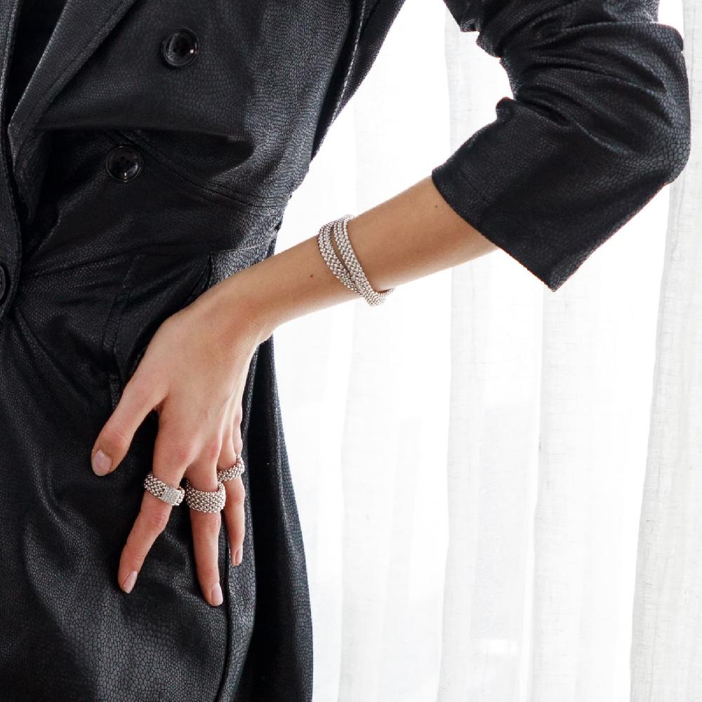 Unoaerre Anello A Fascia In Argento Chicco | UNOAERRE Gioielli