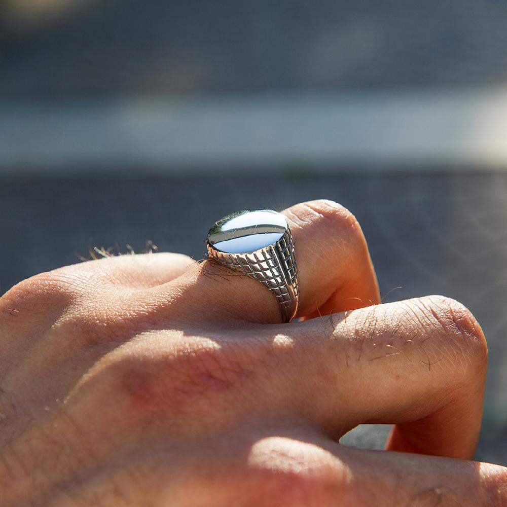 Unoaerre Anello Da Uomo In Argento Naturale | UNOAERRE Gioielli