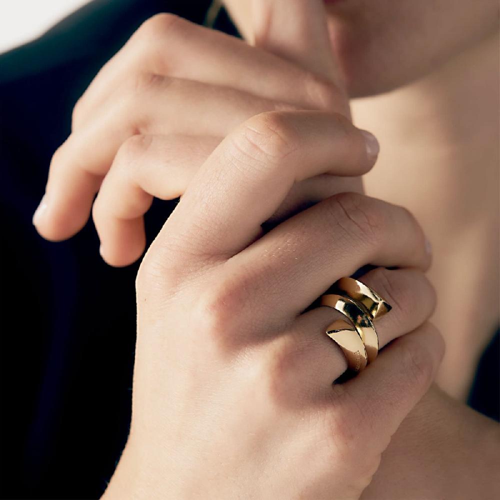 Unoaerre Anello Donna Contrariè Bagno In Oro | UNOAERRE Gioielli