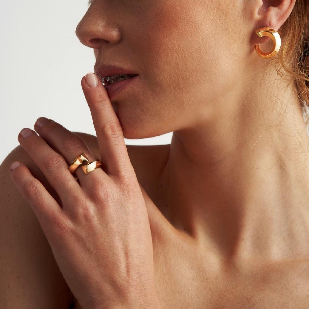Unoaerre Anello Donna Contrariè Triangolare | UNOAERRE Gioielli
