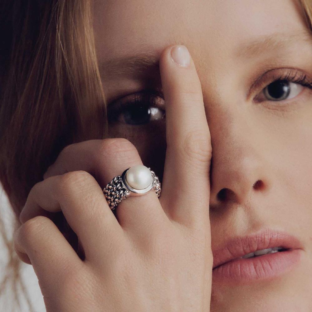 Unoaerre Anello Donna In Argento Con Perla Naturale | UNOAERRE Gioielli