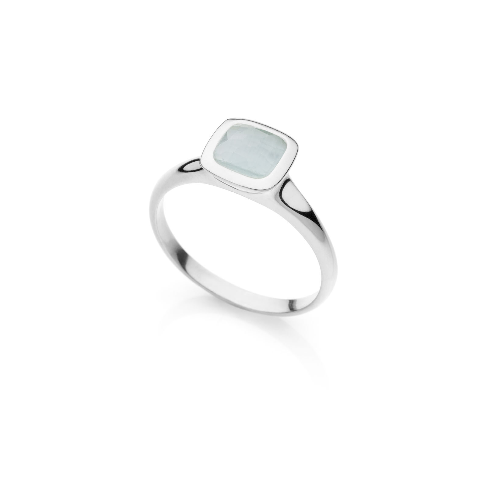 Unoaerre Anello donna Unoaerre in argento e cristallo Acquamarina | UNOAERRE Gioielli