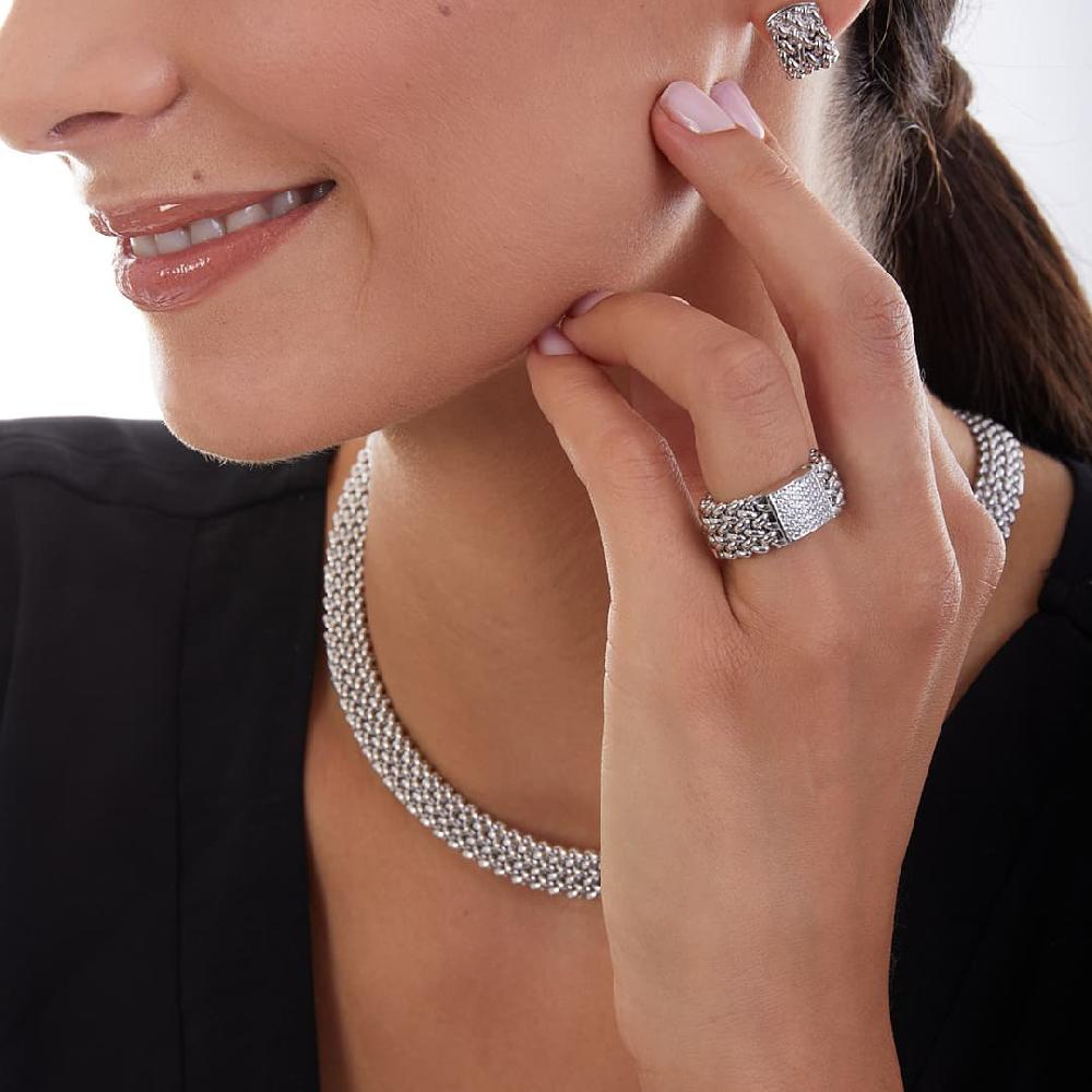 Unoaerre Anello In Argento Bianco 509531 | UNOAERRE Gioielli