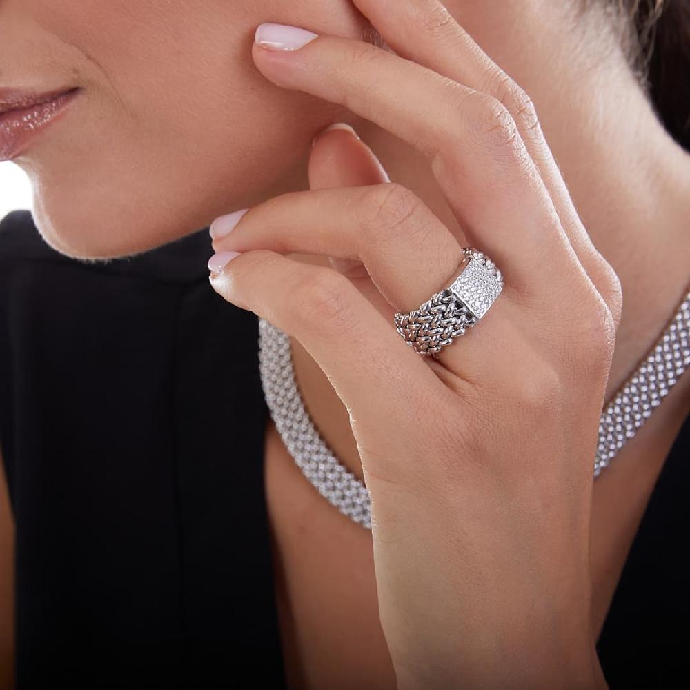 Unoaerre Anello In Argento Bianco 509531 | UNOAERRE Gioielli