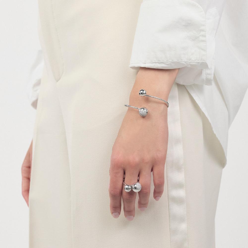 Unoaerre Anello In Argento Con Pavé | UNOAERRE Gioielli