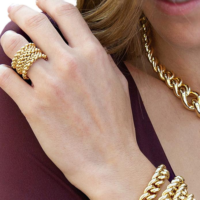 Unoaerre Anello In Bronzo Dorato 484197 | UNOAERRE Gioielli