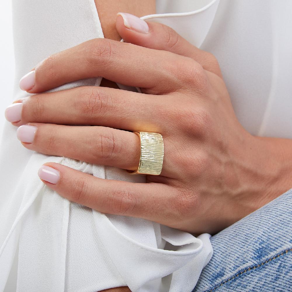 Unoaerre Anello In Bronzo Dorato 512213 | UNOAERRE Gioielli