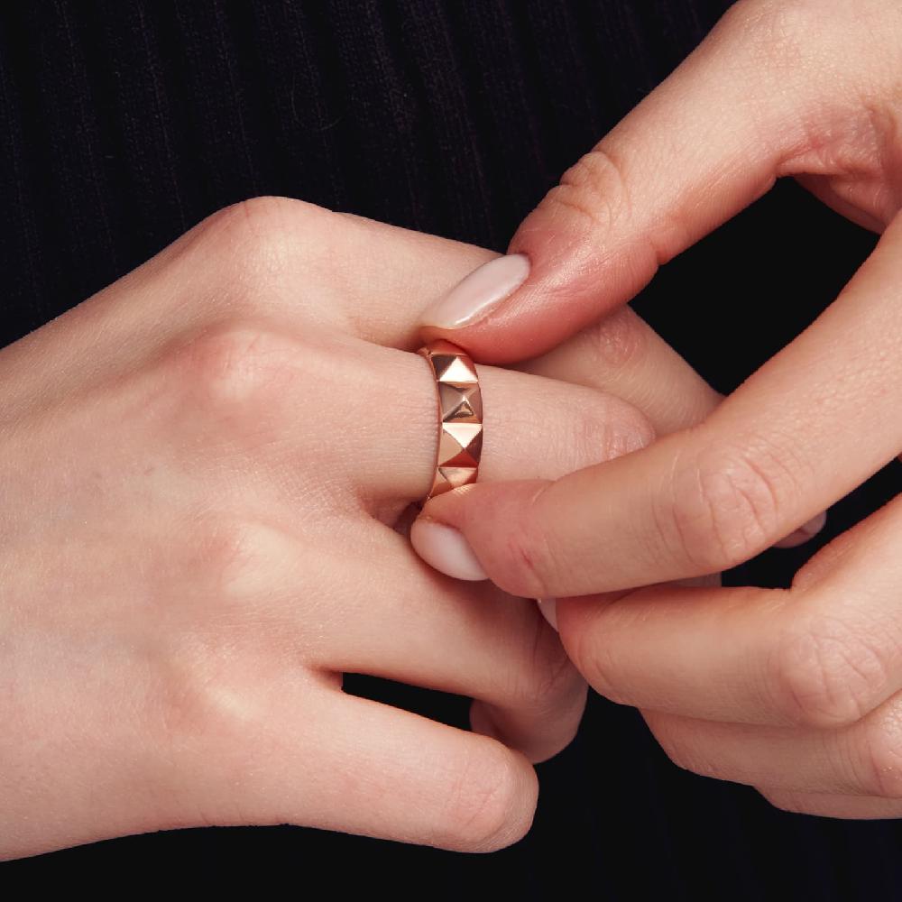 Unoaerre Anello In Bronzo Dorato Rosa 520661 | UNOAERRE Gioielli