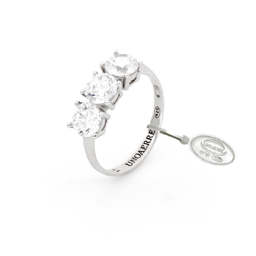Unoaerre Anello trilogy in argento | UNOAERRE Gioielli