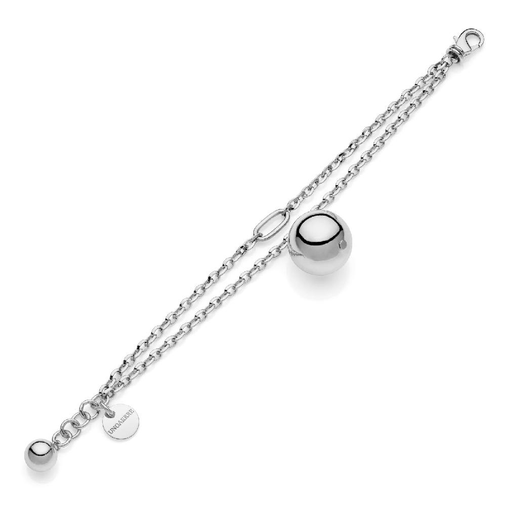 Unoaerre Bracciale Argentato Con Ciondolo | UNOAERRE Gioielli
