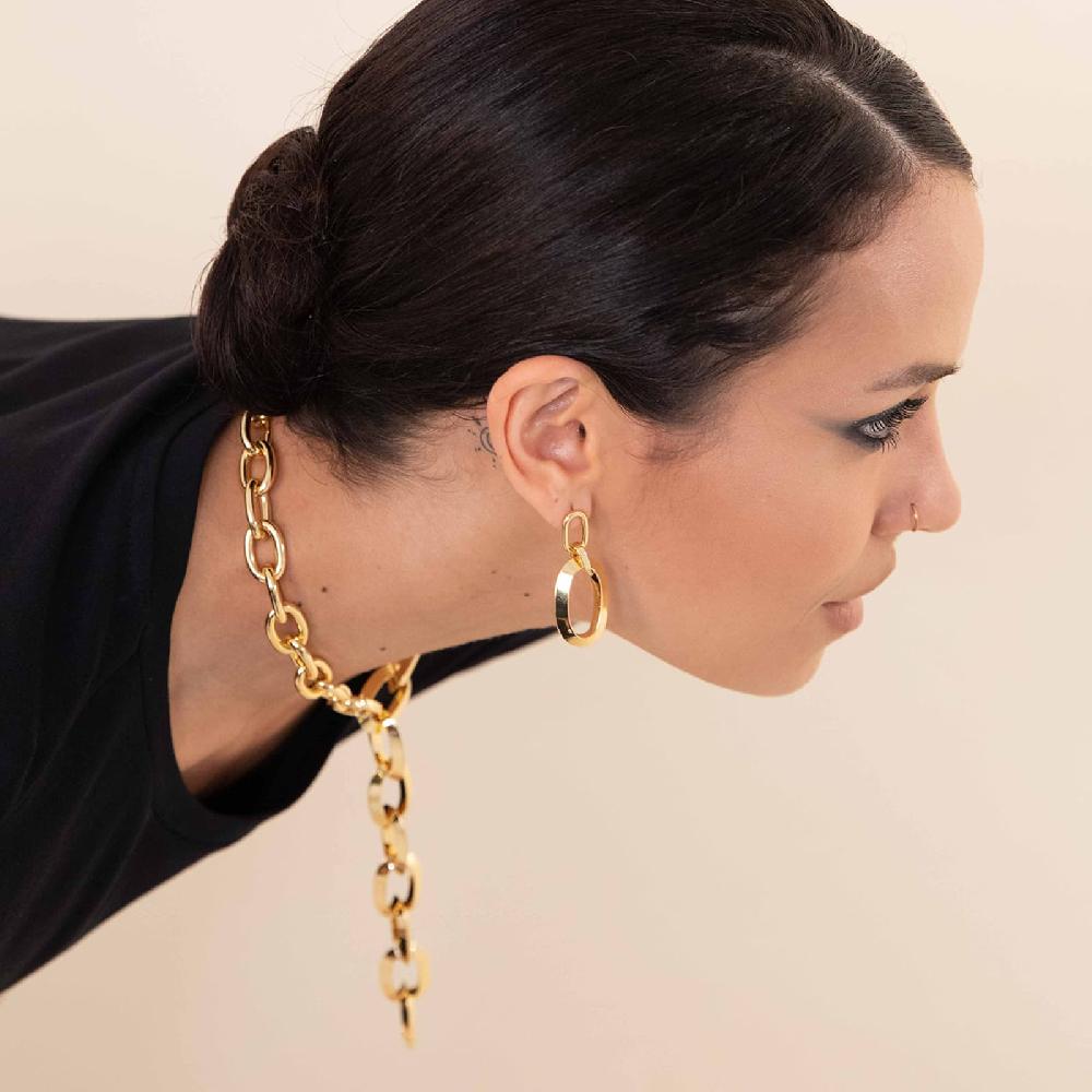 Unoaerre Bracciale Argentato Rigido A Tubo Triangolare Da Donna | UNOAERRE Gioielli