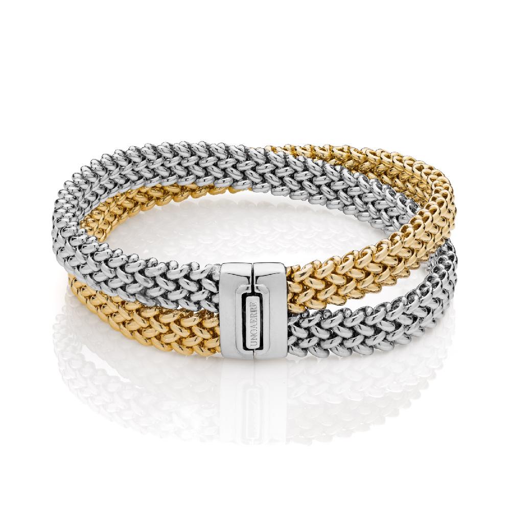 Unoaerre Bracciale argento bicolore | UNOAERRE Gioielli
