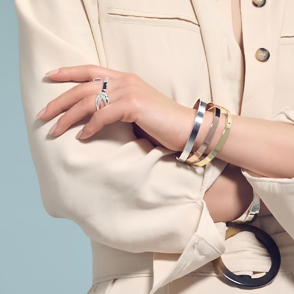 Unoaerre Bracciale Bangle Argentato | UNOAERRE Gioielli
