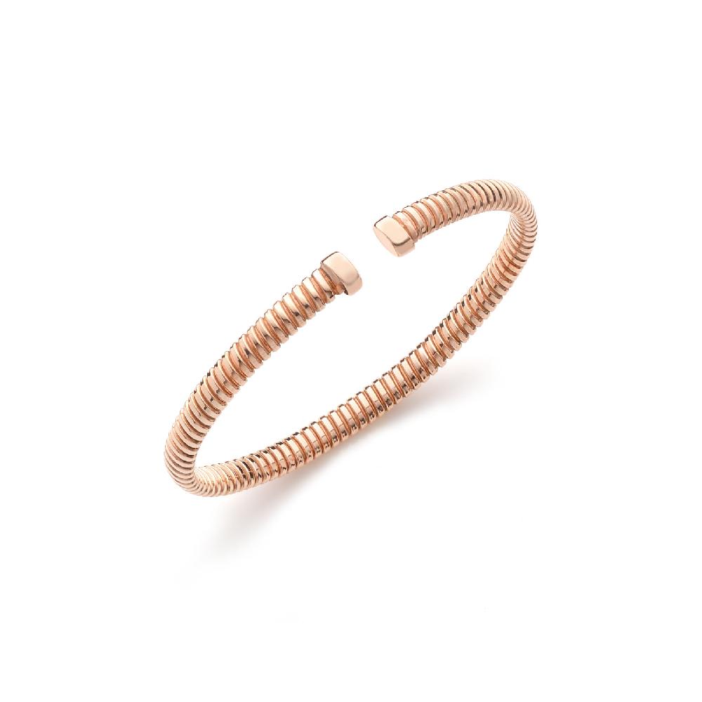 Unoaerre Bracciale bangle in argento dorato rosa | UNOAERRE Gioielli