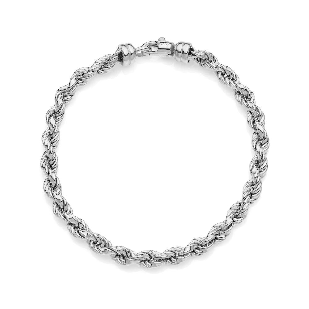 Unoaerre Bracciale catena corda in argento | UNOAERRE Gioielli