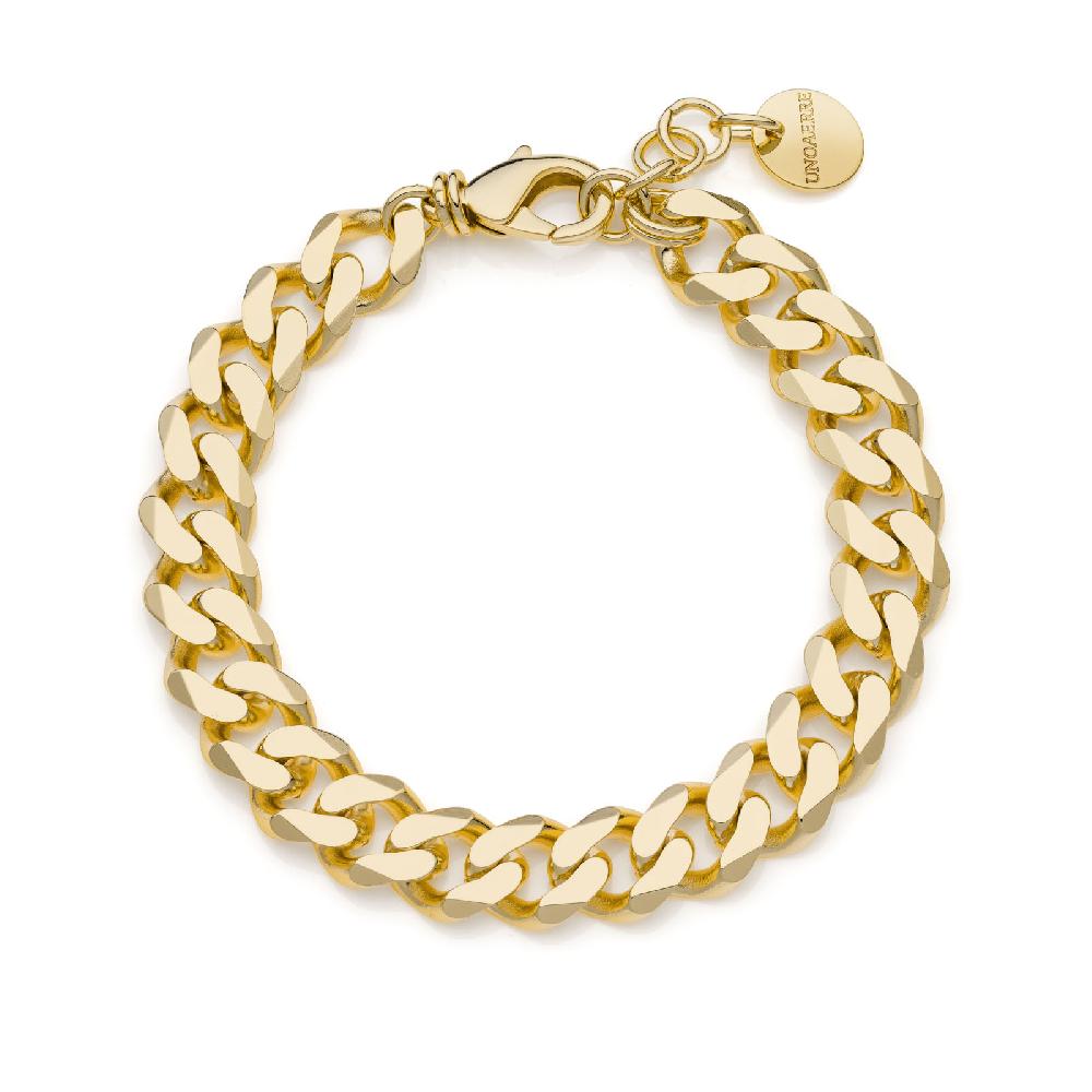 Unoaerre Bracciale catena dorata diamantata | UNOAERRE Gioielli
