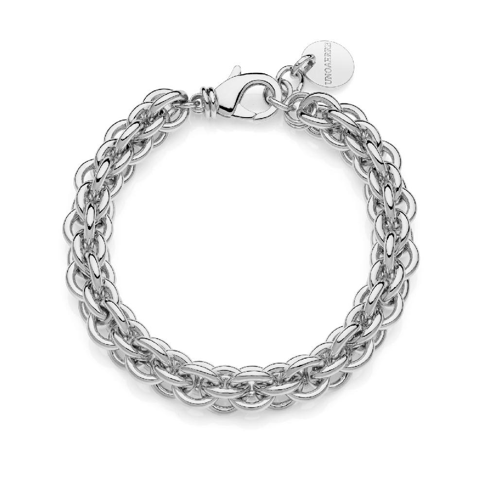 Unoaerre Bracciale catena fantasia argentato | UNOAERRE Gioielli