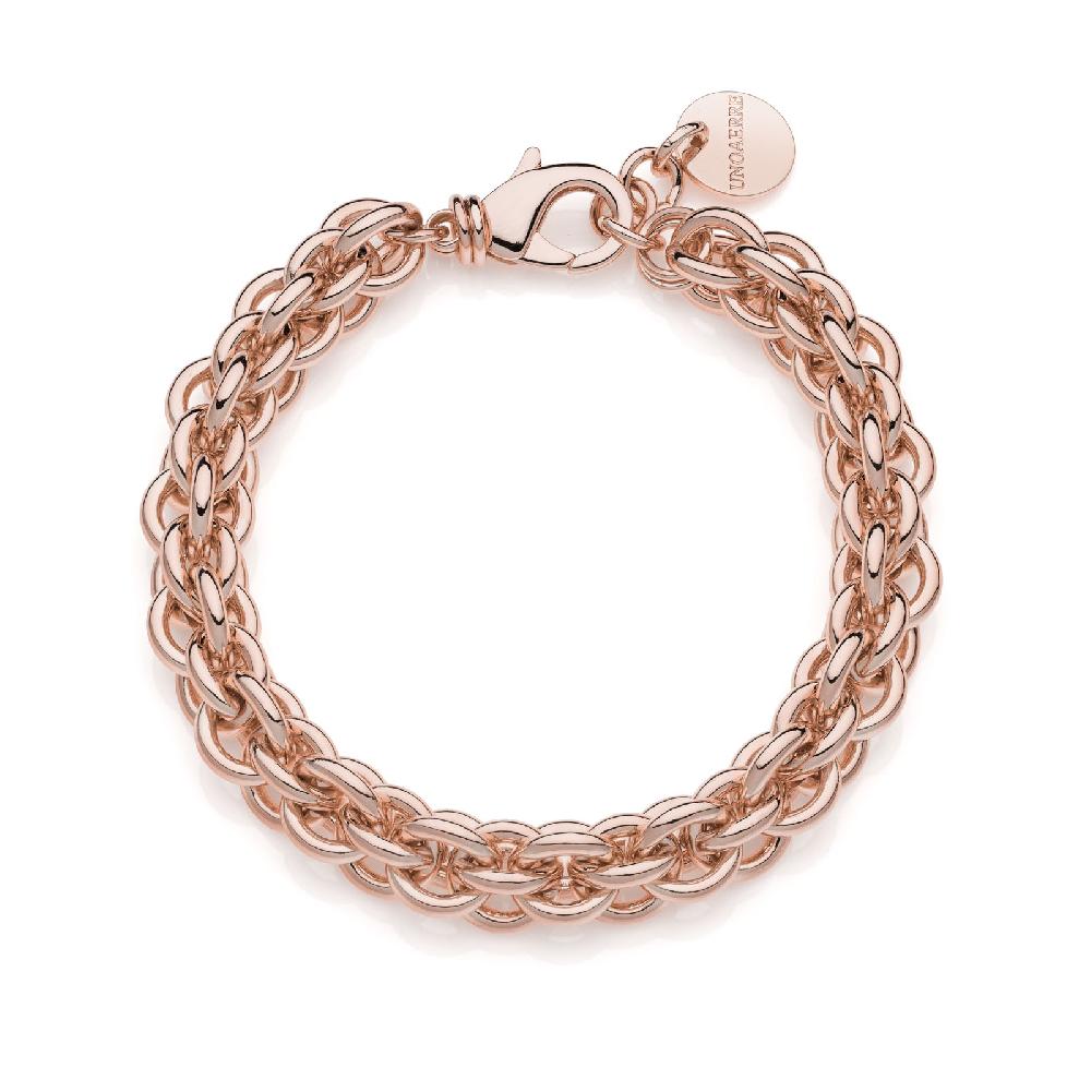 Unoaerre Bracciale catena fantasia bronzo rosa | UNOAERRE Gioielli