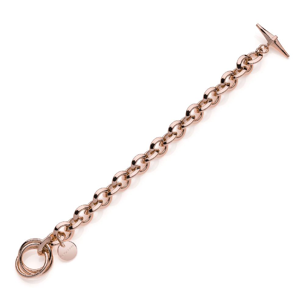 Unoaerre Bracciale Donna Catena Rolò Rosa | UNOAERRE Gioielli