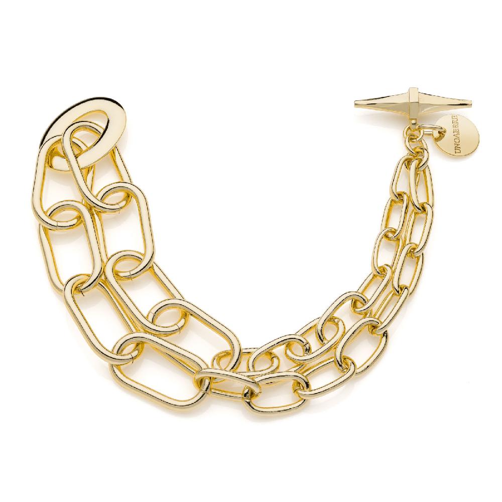 Unoaerre Bracciale dorato maglie ovali | UNOAERRE Gioielli
