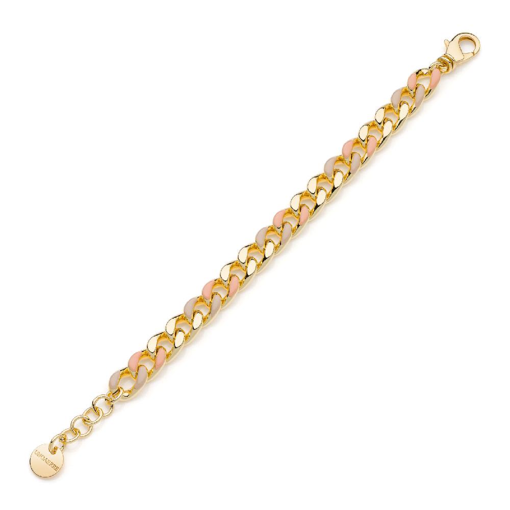 Unoaerre Bracciale Groumette Smalto Beige E Arancio | UNOAERRE Gioielli
