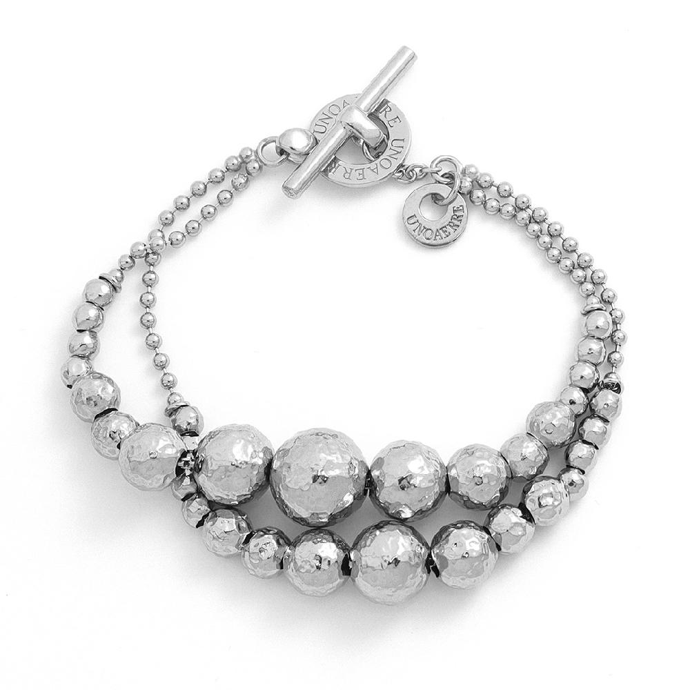 Unoaerre Bracciale in argento bianco rodiato | UNOAERRE Gioielli