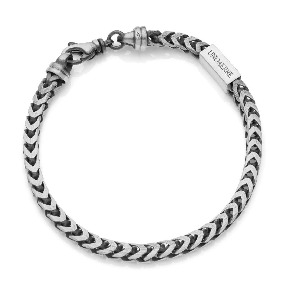 Unoaerre Bracciale in argento brunito | UNOAERRE Gioielli