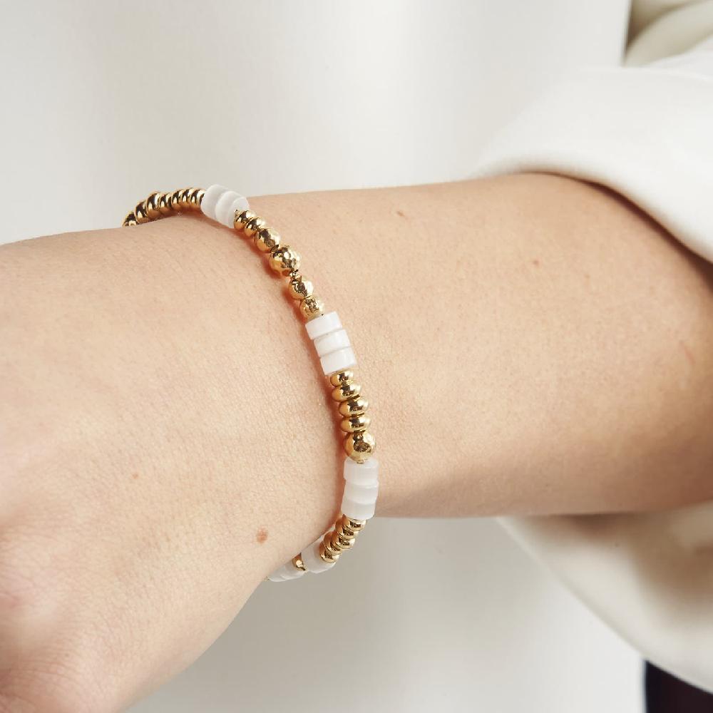 Unoaerre Bracciale In Argento Dorato Con Pietre Bianche | UNOAERRE Gioielli