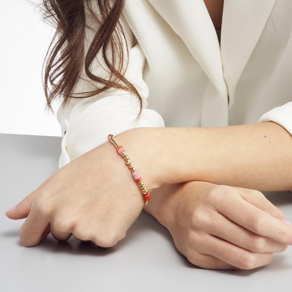 Unoaerre Bracciale In Argento Dorato Con Pietre Colorate | UNOAERRE Gioielli