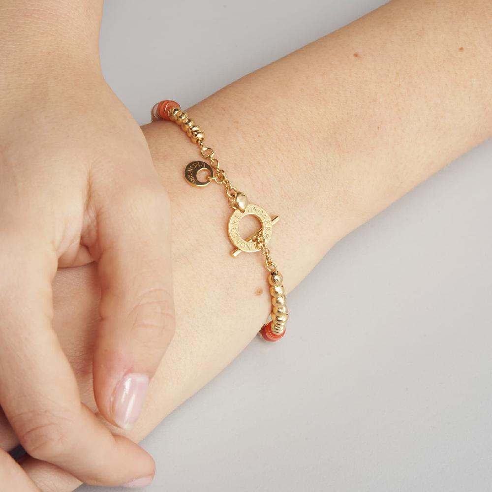 Unoaerre Bracciale In Argento Dorato Con Pietre Colorate | UNOAERRE Gioielli