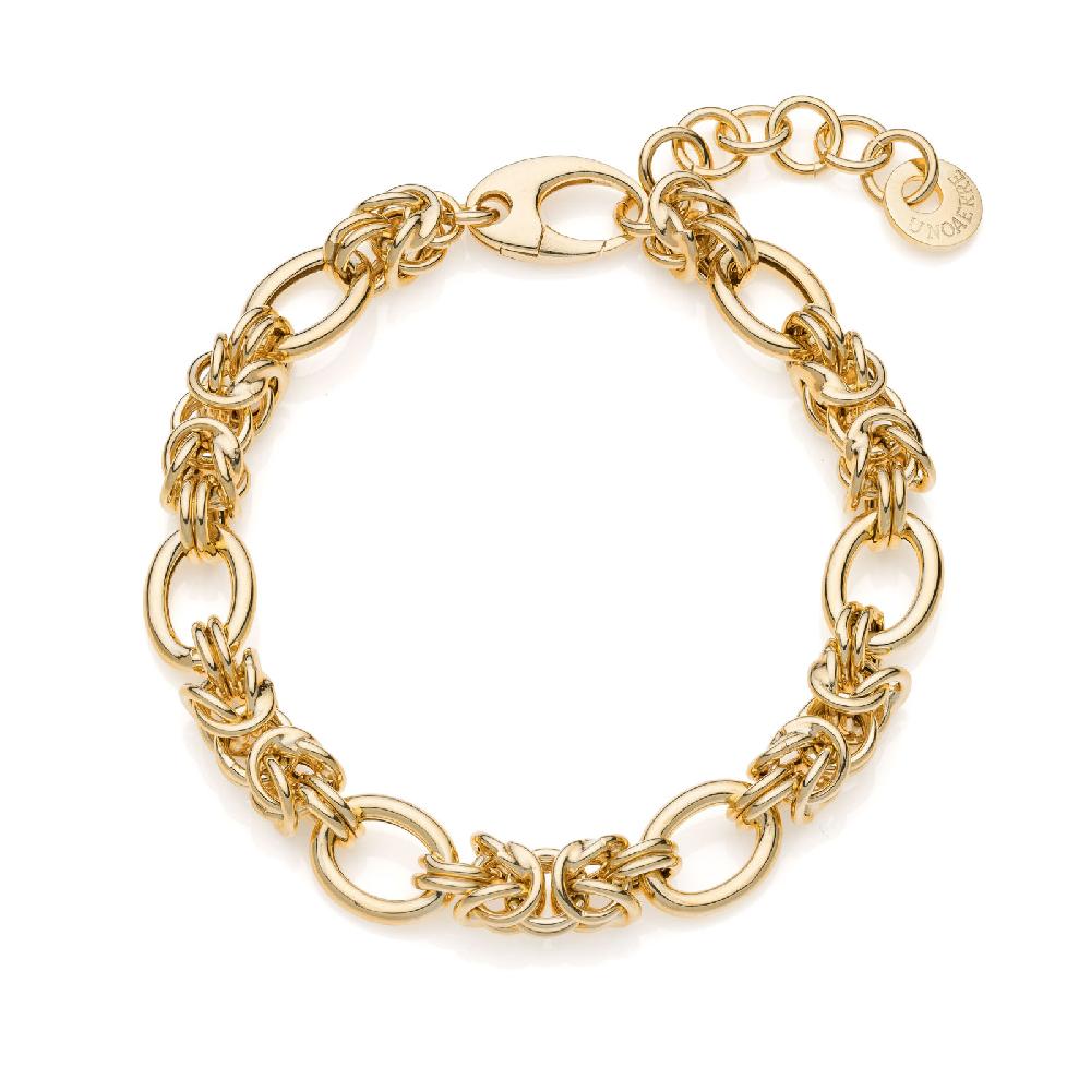 Unoaerre Bracciale in argento placcato oro | UNOAERRE Gioielli