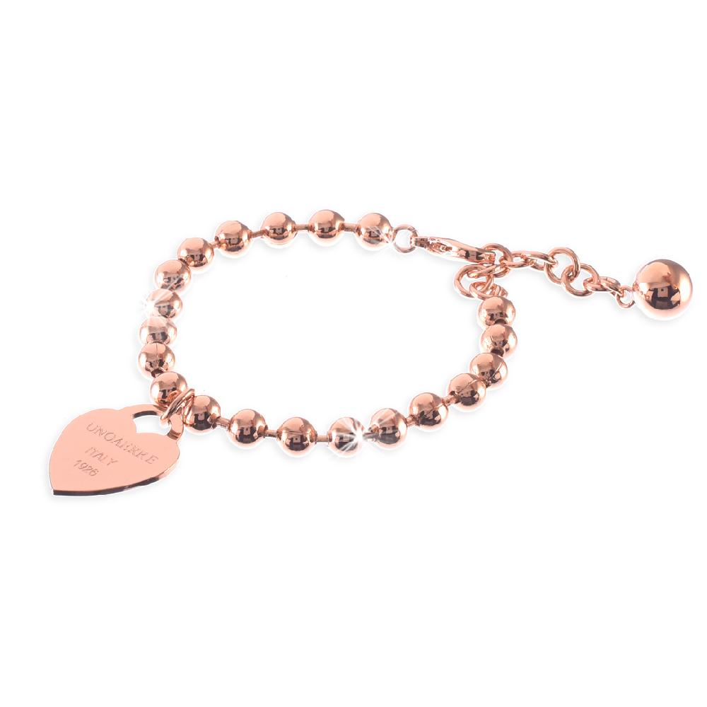 Unoaerre bracciale in bronzo dorato rosa 449040 | UNOAERRE Gioielli