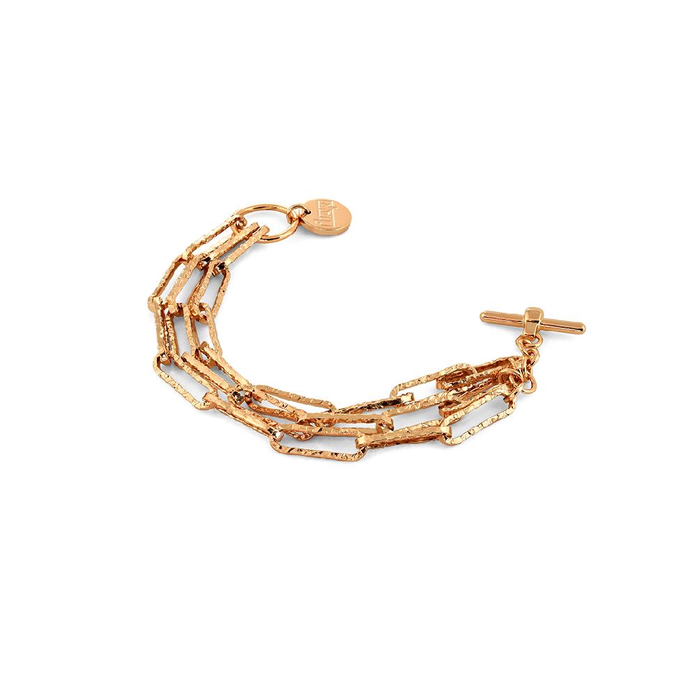 Unoaerre bracciale in bronzo dorato rosa 491132 | UNOAERRE Gioielli
