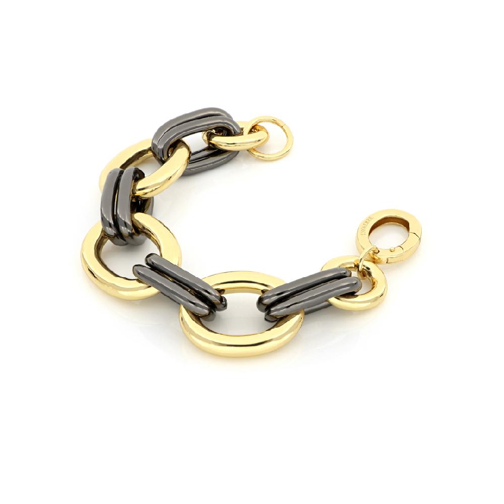 Unoaerre bracciale in bronzo giallo nero 504616 | UNOAERRE Gioielli