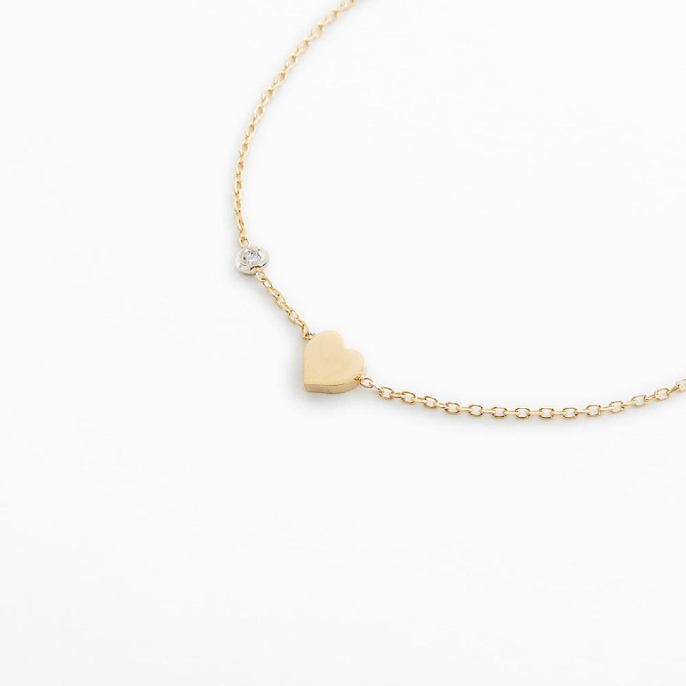 Unoaerre Bracciale In Oro Con Cuore E Diamanti | UNOAERRE Gioielli