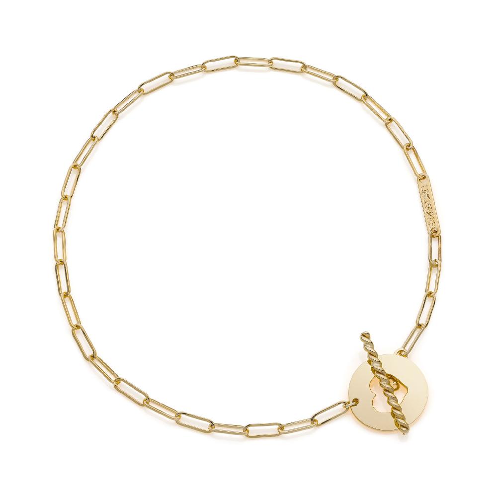 Unoaerre Bracciale in oro con pendente a forma di cuore | UNOAERRE Gioielli