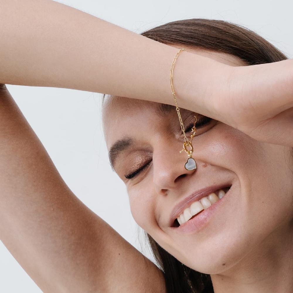 Unoaerre Bracciale In Oro Con Pendente In Madreperla | UNOAERRE Gioielli