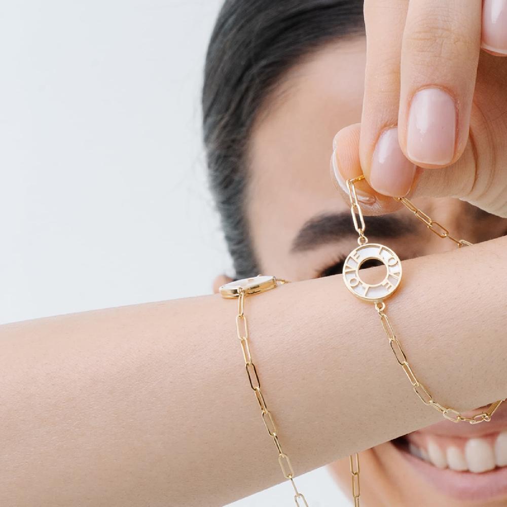 Unoaerre Bracciale In Oro Con Scritta LOVE | UNOAERRE Gioielli