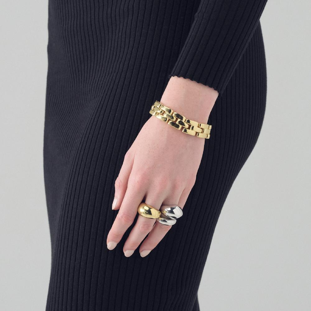 Unoaerre Bracciale Panthere In Argento Dorato | UNOAERRE Gioielli