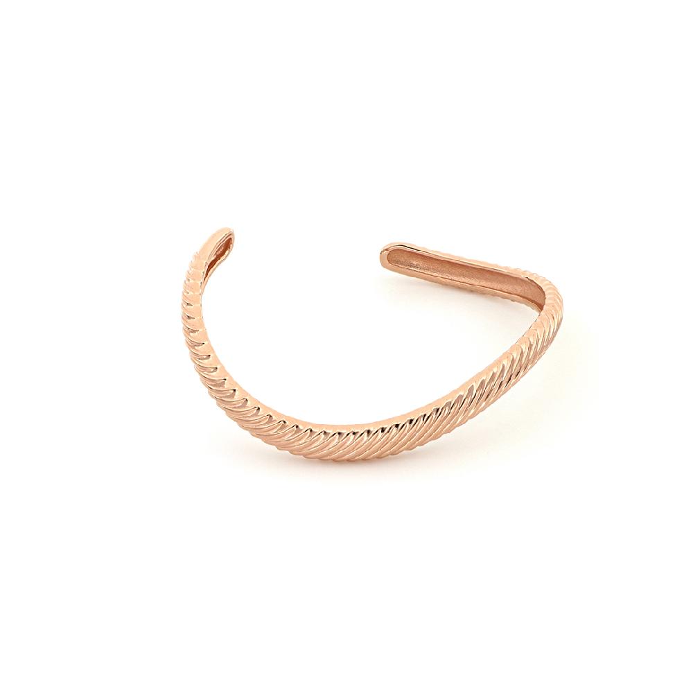 Unoaerre Bracciale rigido in argento dorato rosa | UNOAERRE Gioielli