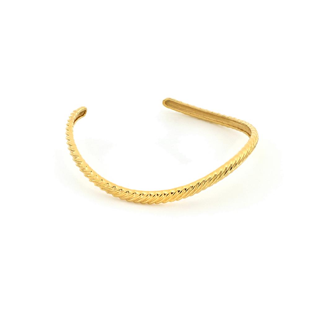 Unoaerre Bracciale rigido in argento dorato | UNOAERRE Gioielli