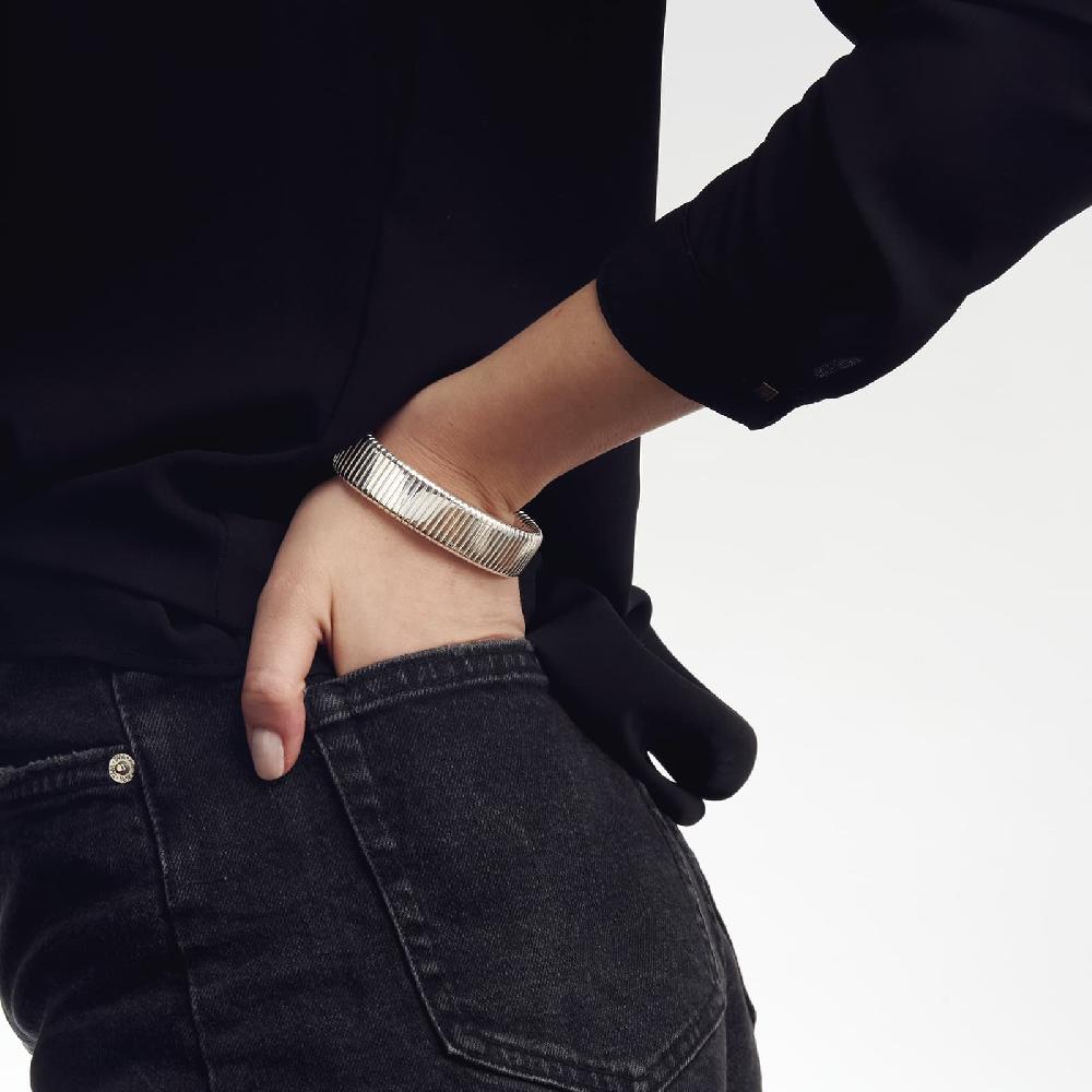 Unoaerre Bracciale Tubogas In Bronzo Argentato | UNOAERRE Gioielli