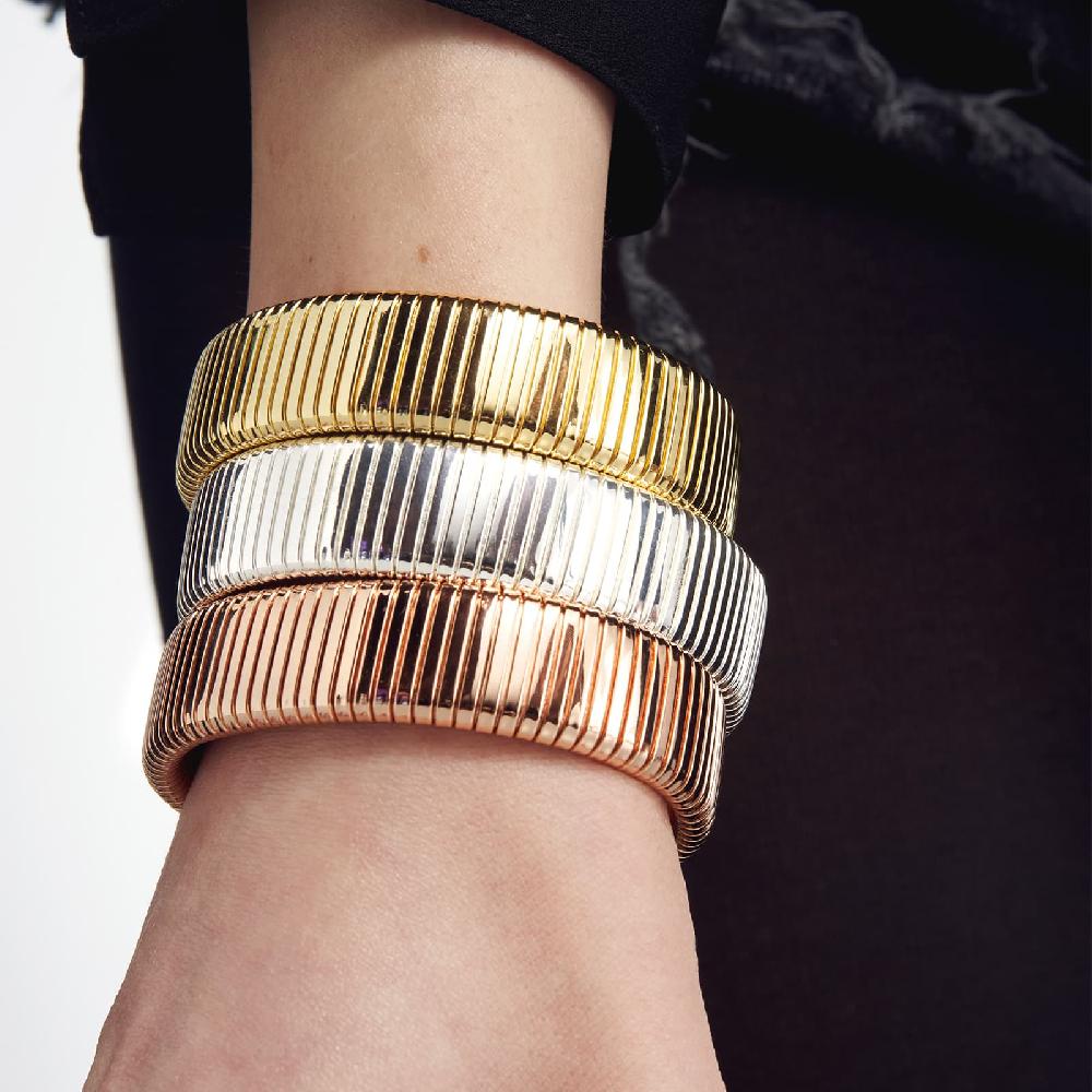 Unoaerre Bracciale Tubogas In Bronzo Argentato | UNOAERRE Gioielli