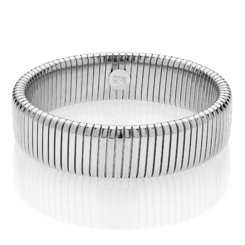 Unoaerre Bracciale Tubogas in bronzo argentato | UNOAERRE Gioielli