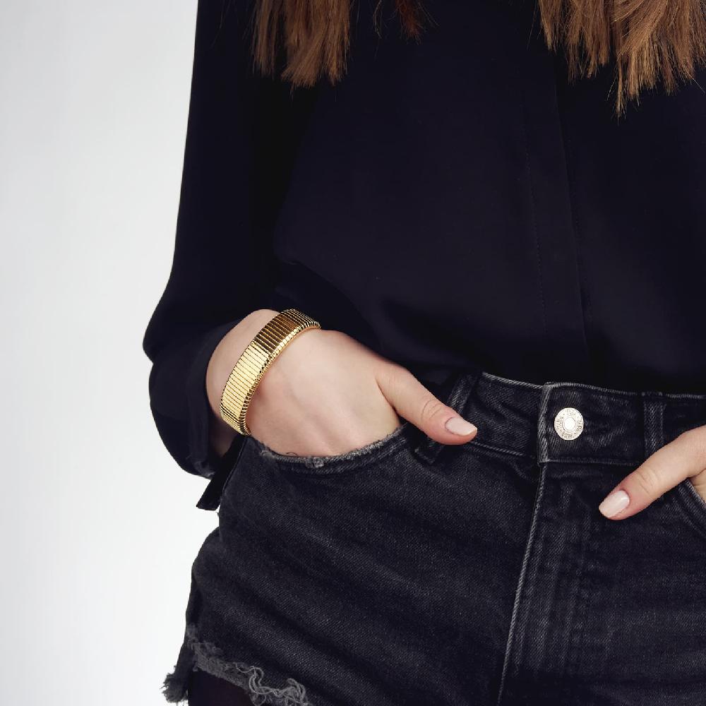 Unoaerre Bracciale Tubogas In Bronzo Dorato | UNOAERRE Gioielli