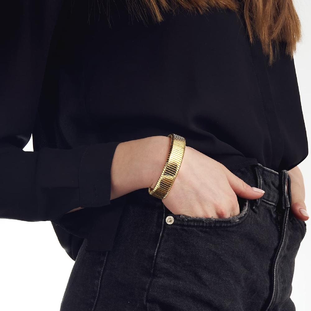 Unoaerre Bracciale Tubogas In Bronzo Dorato | UNOAERRE Gioielli